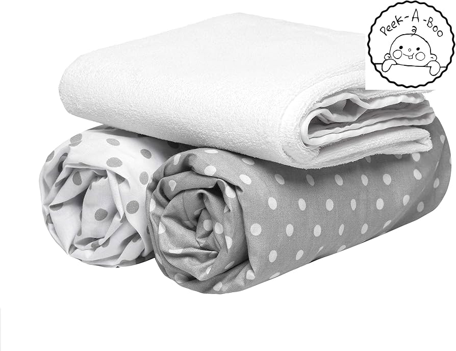 Chicco Breathable Fitted Crib Sheets (100% Cotton)