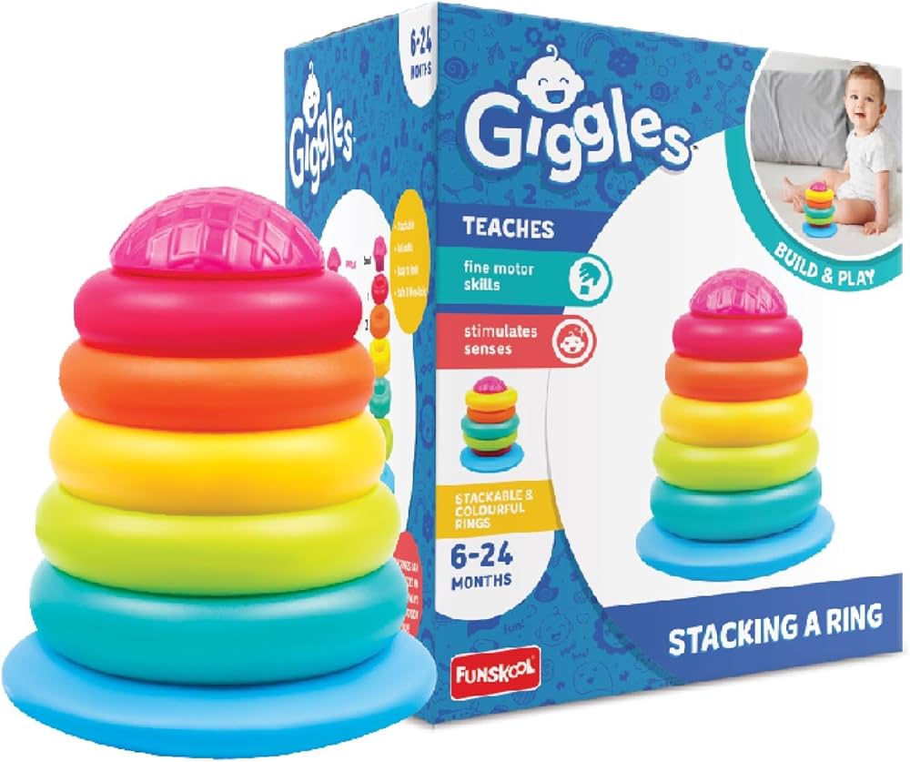 Funskool Big Stacking Rings BIS Approved
