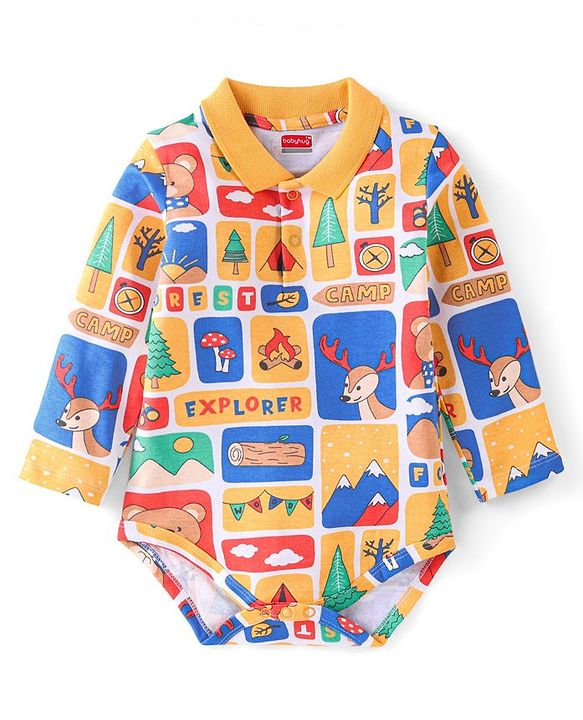 Babyhug 100% Cotton Onesies (Pack of 2)