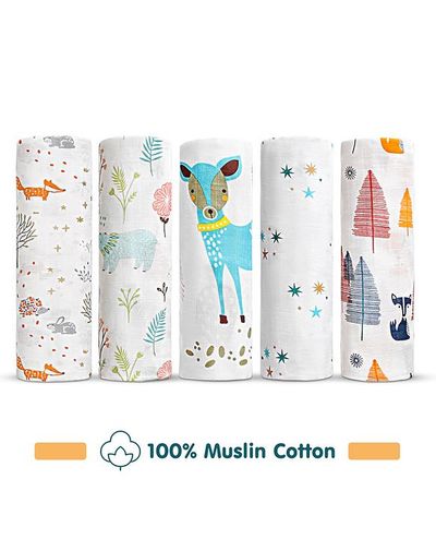 Babyhug 100% Cotton Muslin Blanket — buy on Amazon India