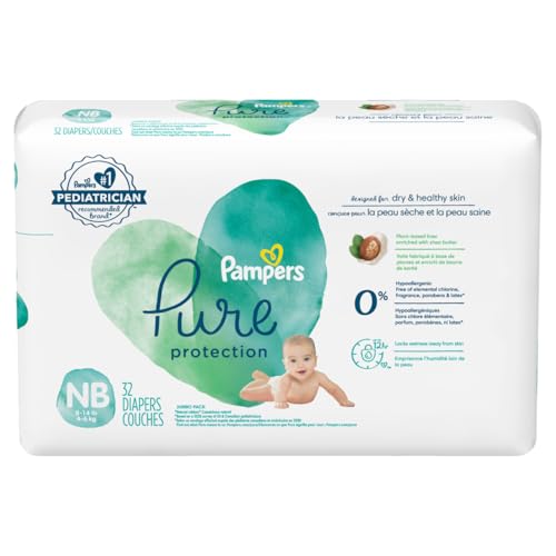 Pampers Pure Protection Baby Diapers (Size 1, 2-5 kg)