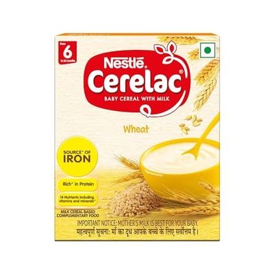 Nestlé Cerelac Wheat Baby Cereal with Milk (300g Pack) — buy on Amazon India