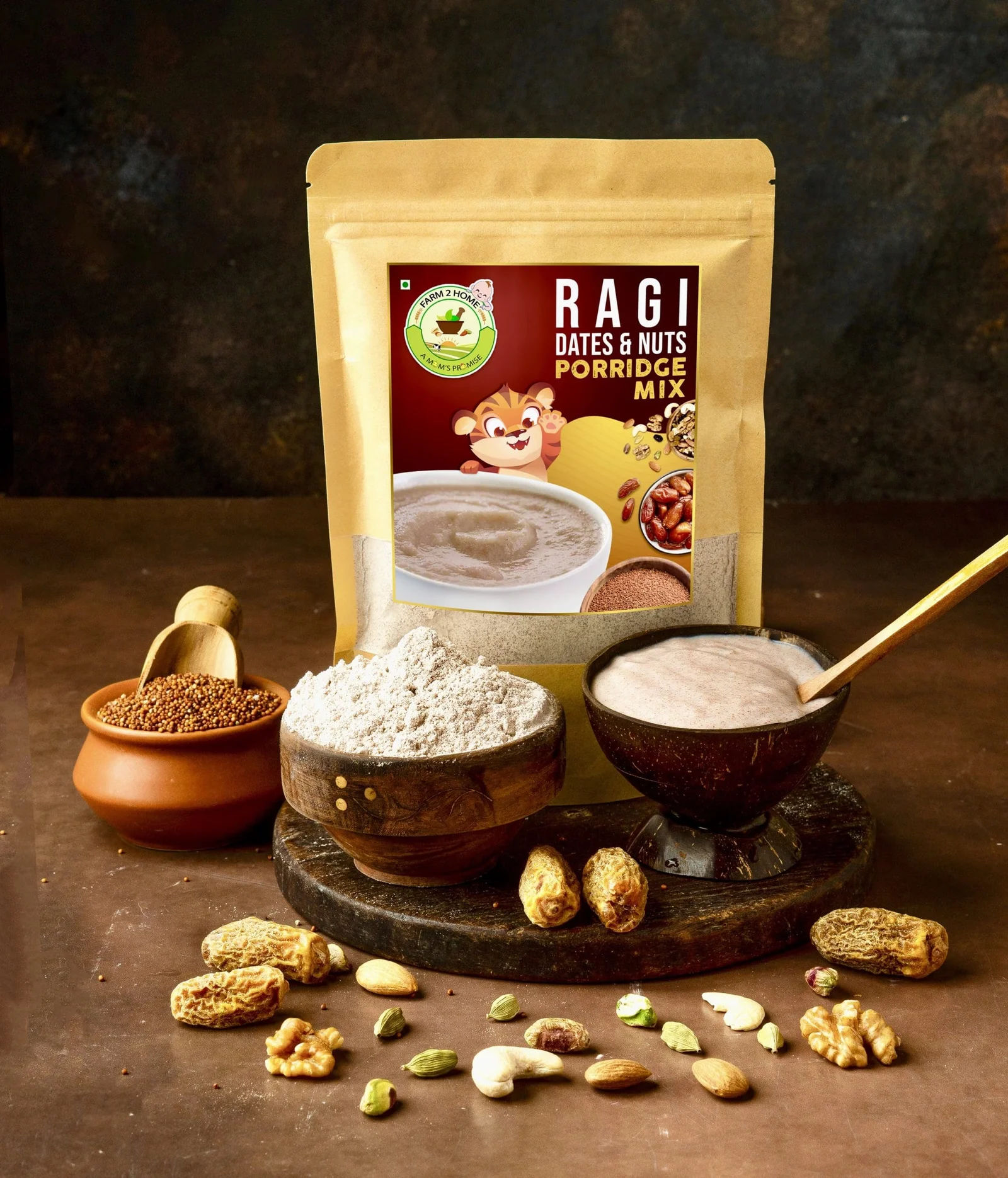 Babyorganic Homemade Dates & Ragi Mix (Organic)