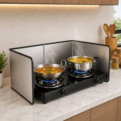 Foldable Safety Stove Guard for 4-Burner Gas Cooktop — buy on Amazon India