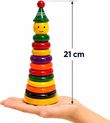 Skillofun Wooden Stacker - Ring Stacking Toy