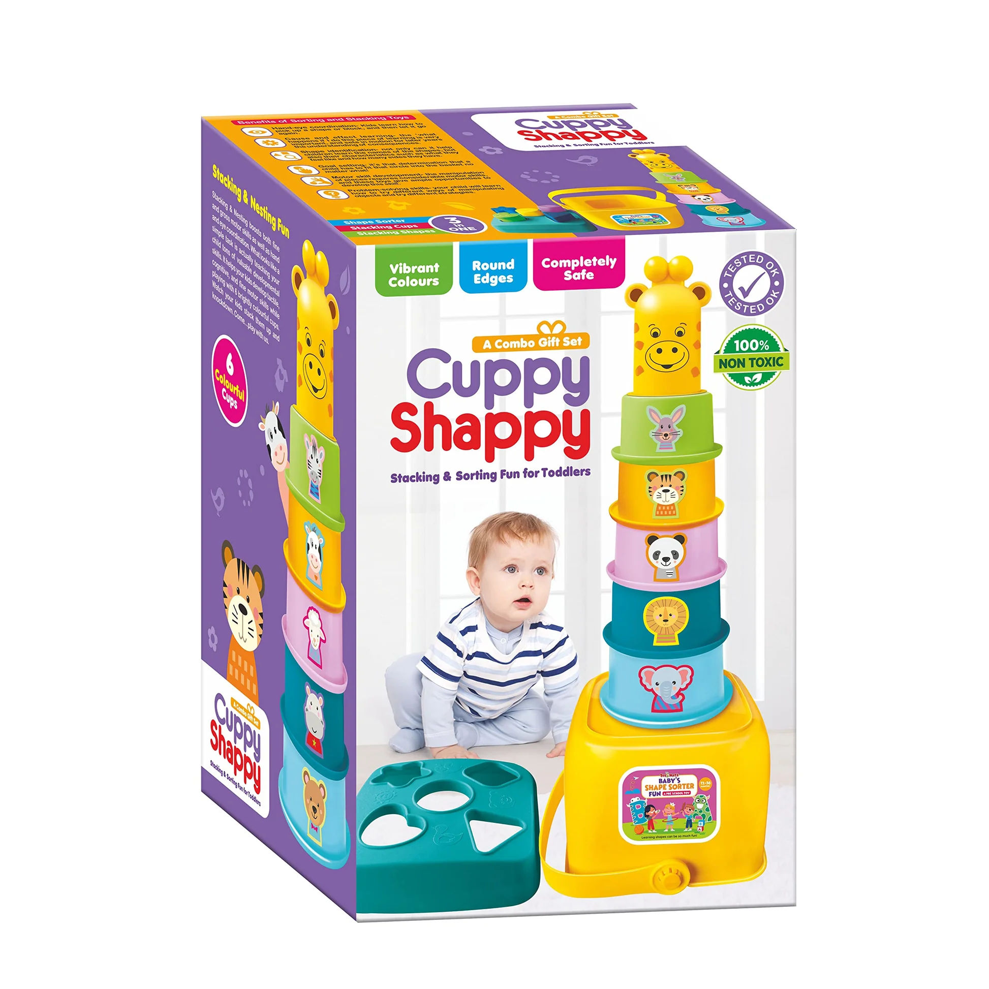 Emob 4-Piece Nesting Sorting Cups