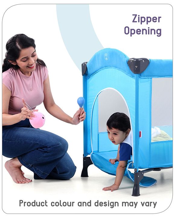 Babyhug Hexagon Playpen with Mosquito Net