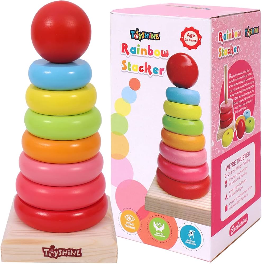 Toyshine Wooden Stacking Rings Set
