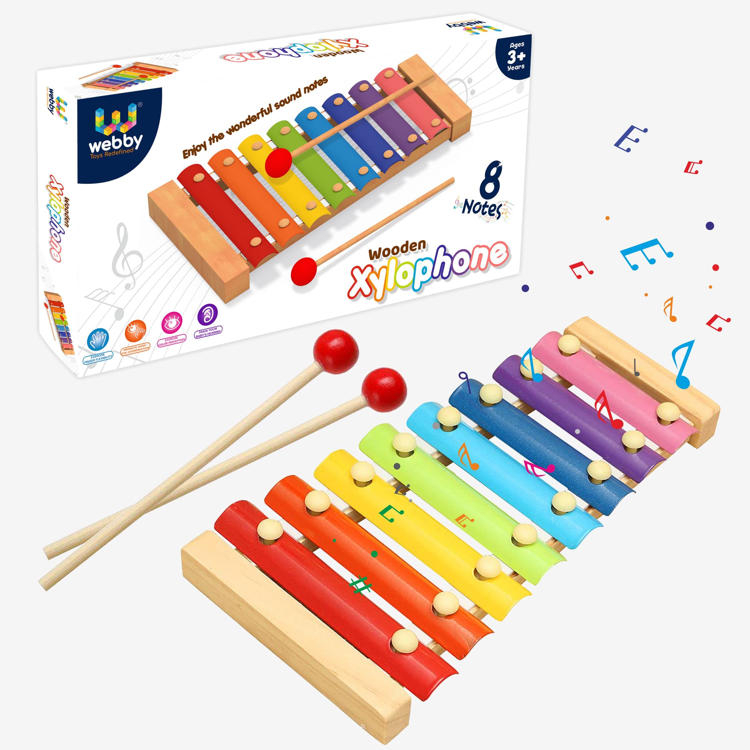 Webby Wooden Musical Xylophone