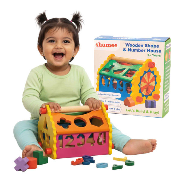 Shumee Wooden Shape Sorter Box Toy