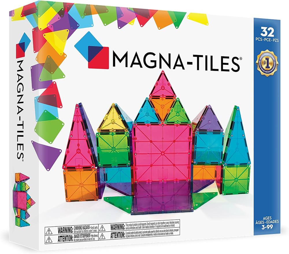 Magna-Tiles Original 3D Magnetic Building Block Set