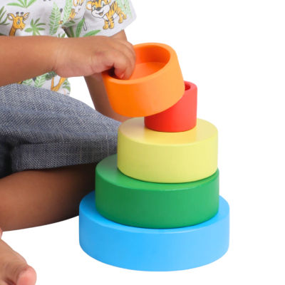 Wonderworld Wooden Rainbow Nesting Bowls — buy on Amazon India