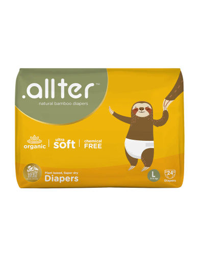 Allter Eco Organic Diapers (46 count pack) — buy on Amazon India