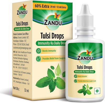 Zandu Ayurvedic Tulsi Drops for Babies 6 Months Plus — buy on Amazon India