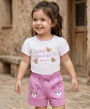 FirstCry Ribbed Cotton Shorts for Babies - Single Pair