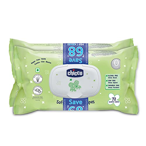 Chicco Baby Wipes - 72 Count Pack