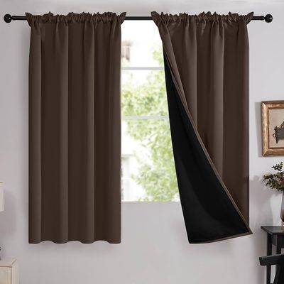 Deczo Thermal Blackout Curtain Rod Set — buy on Amazon India