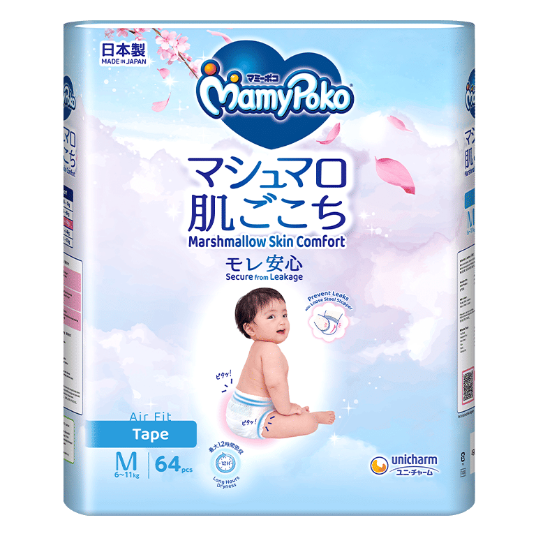 MamyPoko Air Fit Diaper Pants, Medium Size (Pack of 56)