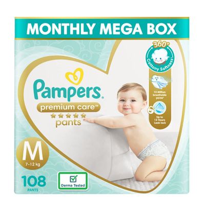 Pampers Premium Care Pants Monthly Box Pack — buy on Amazon India