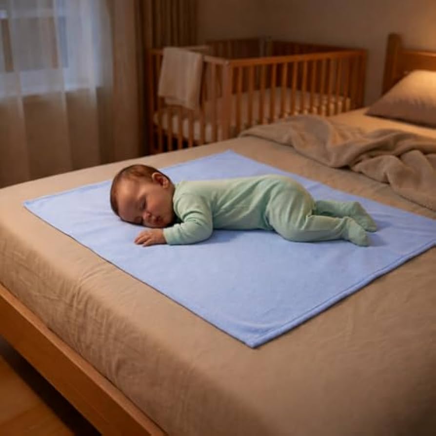 Bornbabies Waterproof Anti-Fungal Crib Mattress Protector