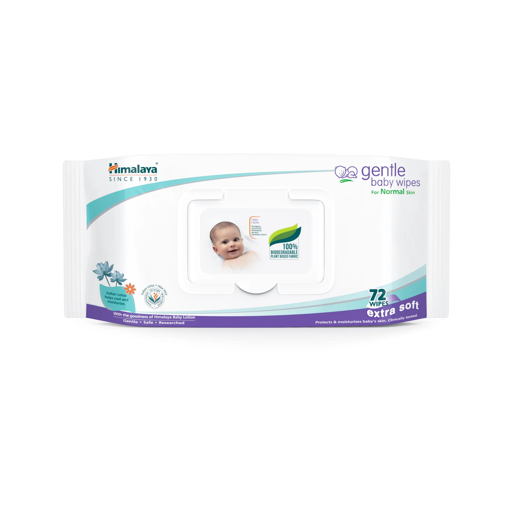Himalaya Gentle Wipes - 72 Pieces Pack