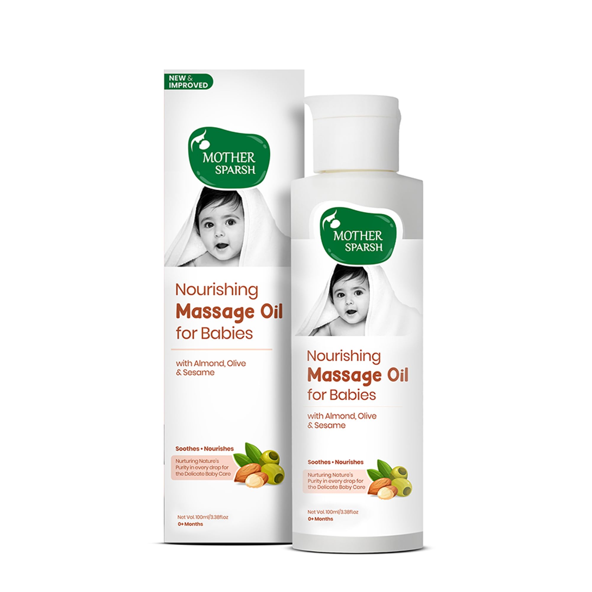 Mother Sparsh Organic Baby Oil - Coconut (200ml)
