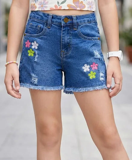 FirstCry Printed Hosiery Cotton Shorts for Babies