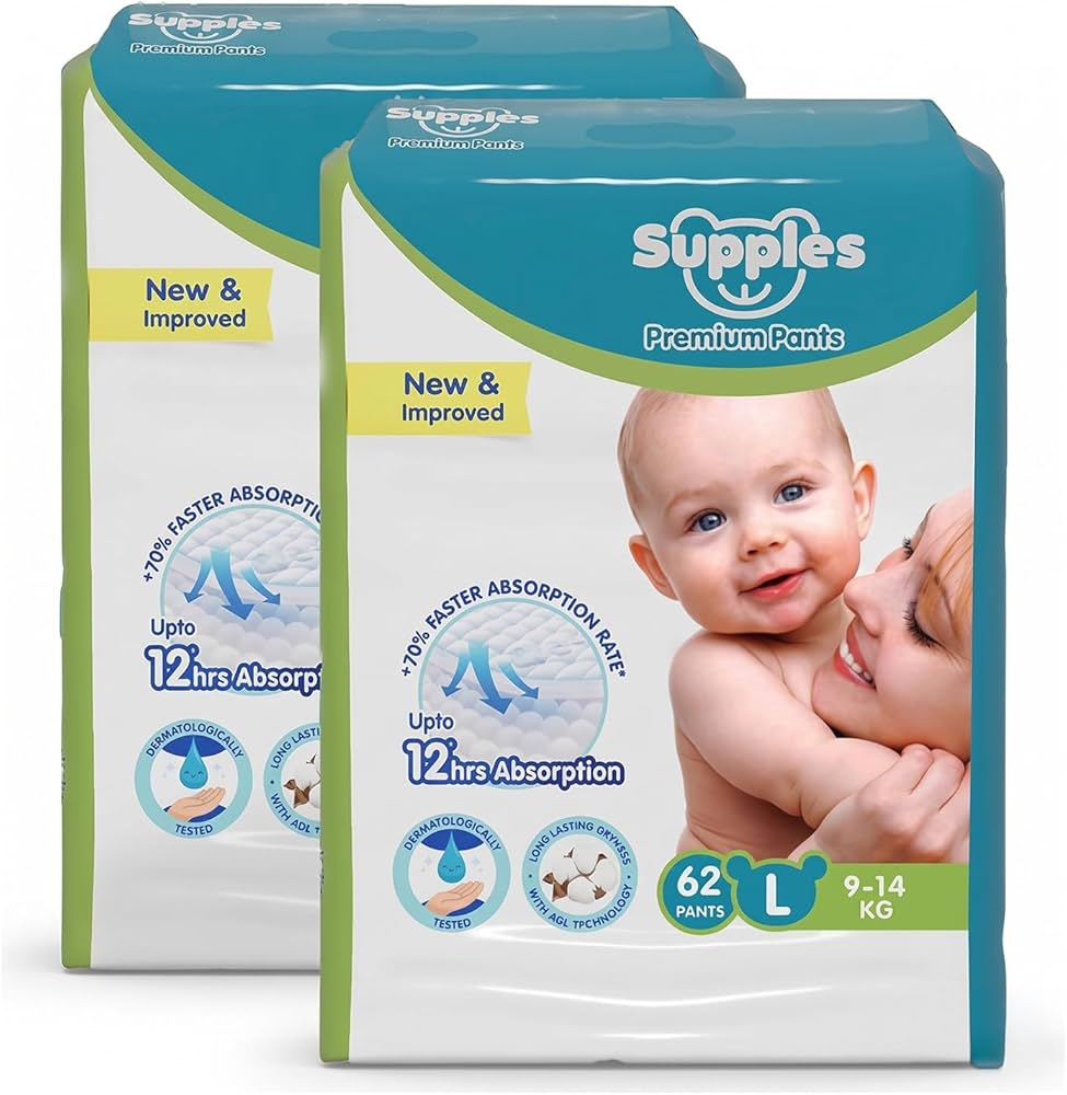 Supples Eco Pants Diapers - 56 Count