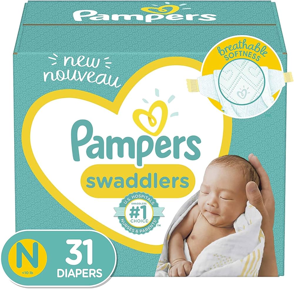 Pampers Swaddlers Diapers Size M Pack of 36