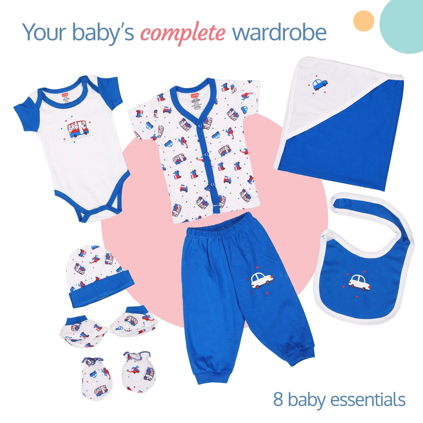 LuvLap Printed Baby Raincoat