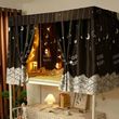 HomeCanvas Blackout Curtains with Ventilation Micro-Perforations
