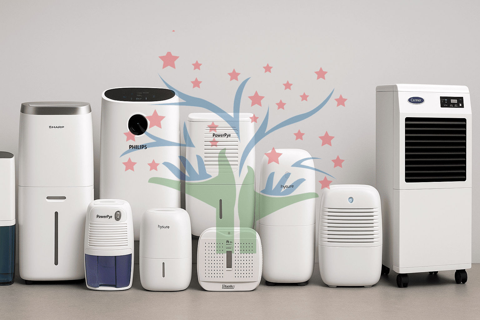 Passive Silica-Based Room Dehumidifier (800g capacity)