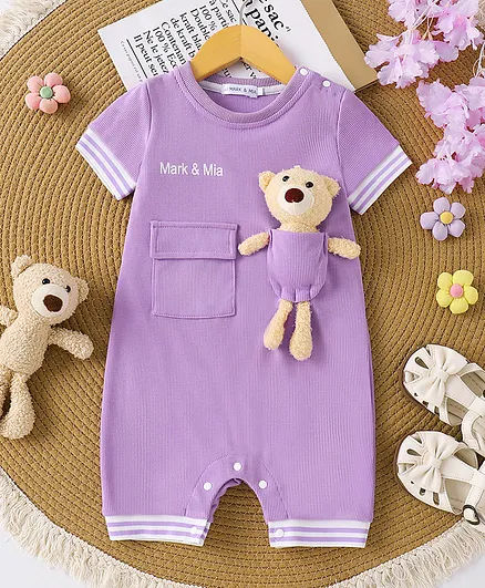 FirstCry Cotton-Polyester Blend Romper 6-18 Months