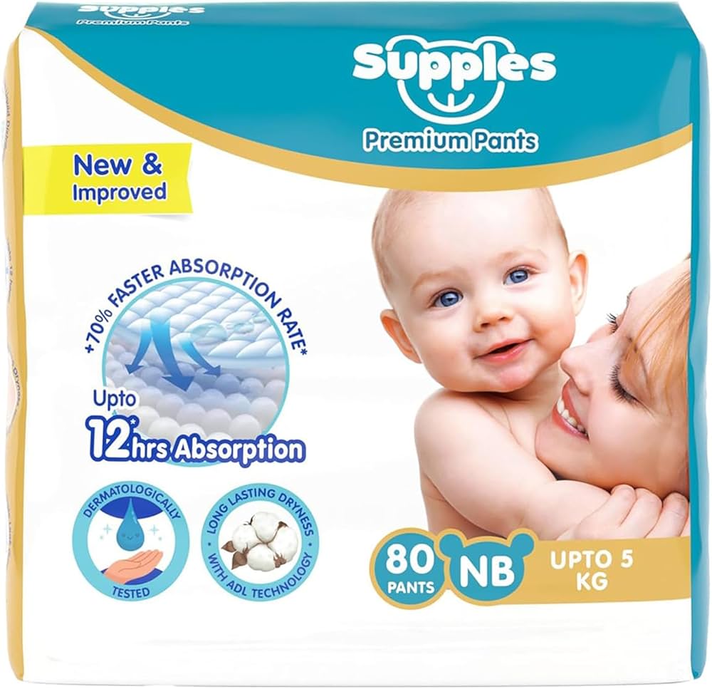 Supples Diaper Pants (Size M, 7-12 kg)
