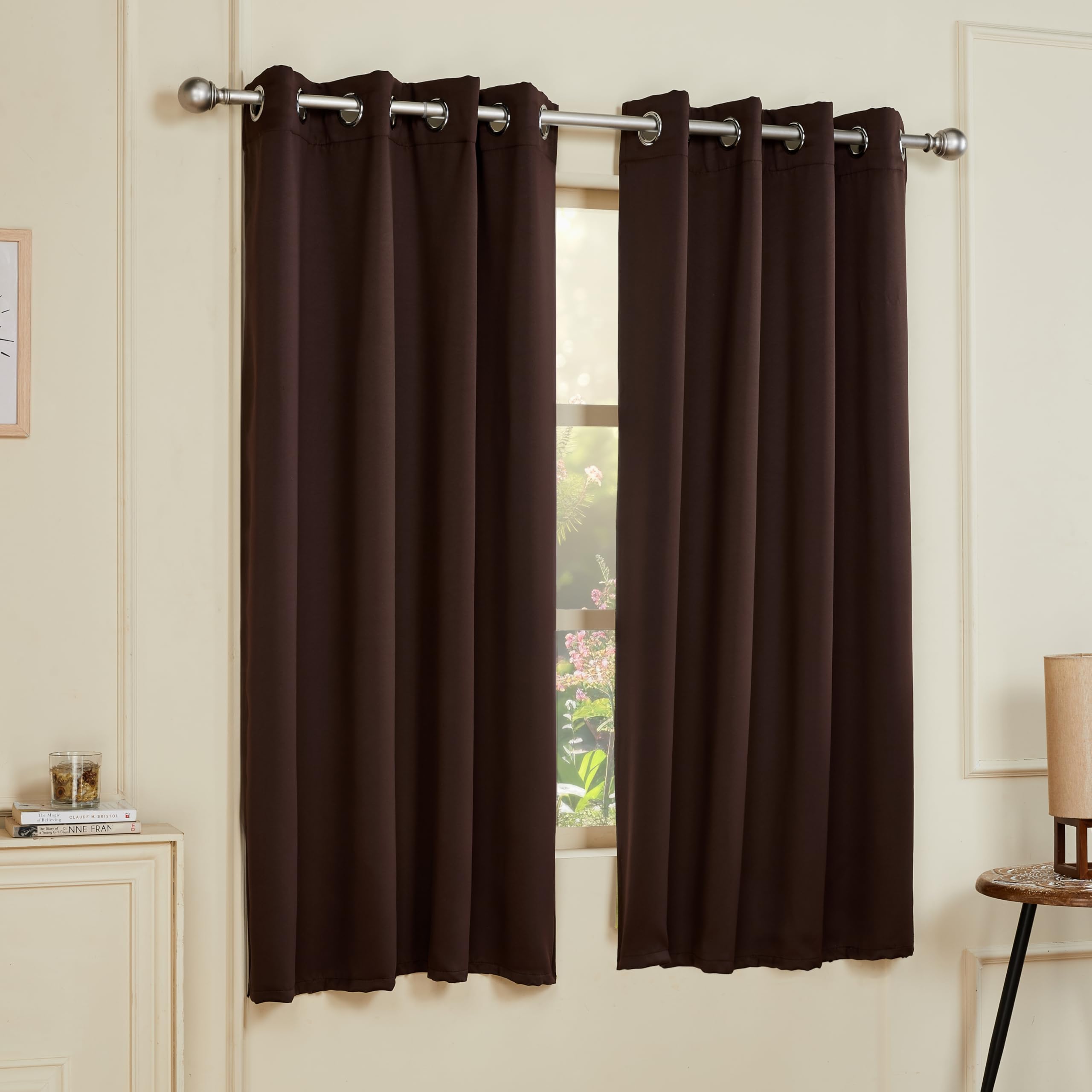 Solimo Blackout Curtains with Eyelets