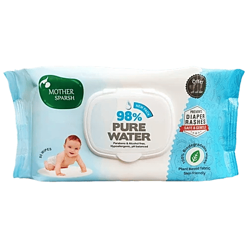 Mother Sparsh 98% Water based Gentle Wipes for Babies