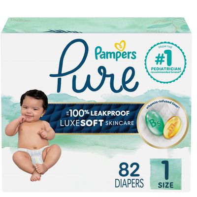 Pampers Pure Protection Size 1 Newborn (Pack of 40) — buy on Amazon India