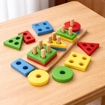 Toyshine Wooden Shape Sorter — buy on Amazon India