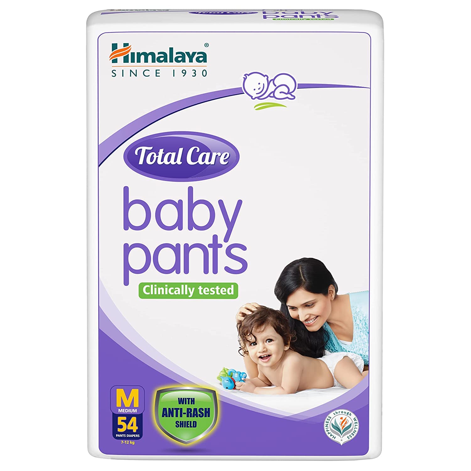 Himalaya Total Care Pant Style Diapers - Size Large (9-14 kg), Pack of 30