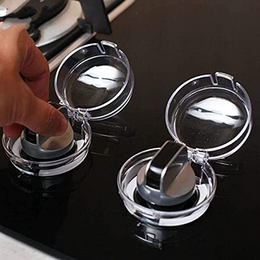 Stove Knob Safety Covers (Silicone, Set of 4)