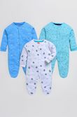 LuvLap 100% Cotton Baby Sleepsuit with Metal Zipper (0–3 Months)