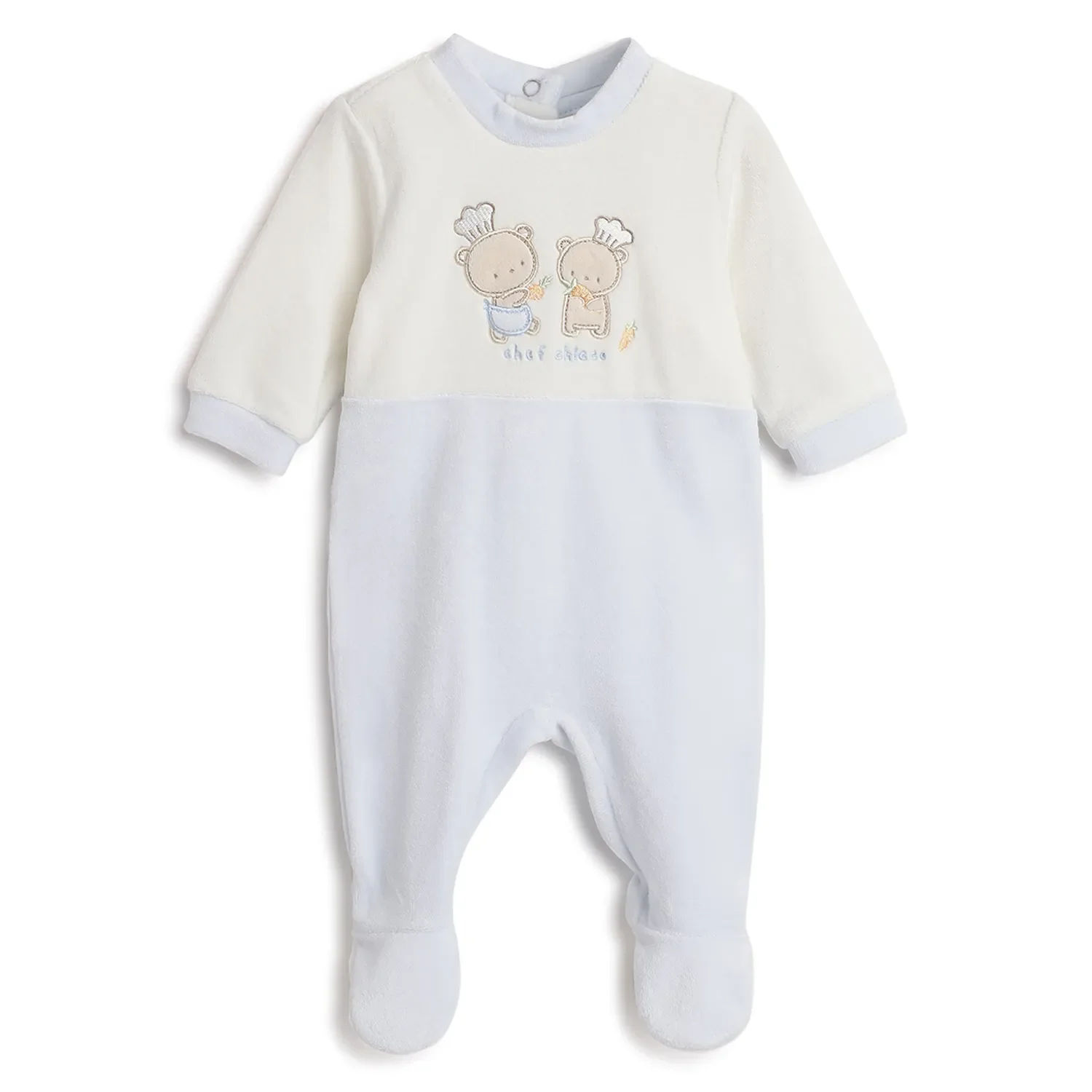 Chicco Baby Sleepsuit Bamboo-Blend with Zipper Guard (0–3 Months) — Sale Price