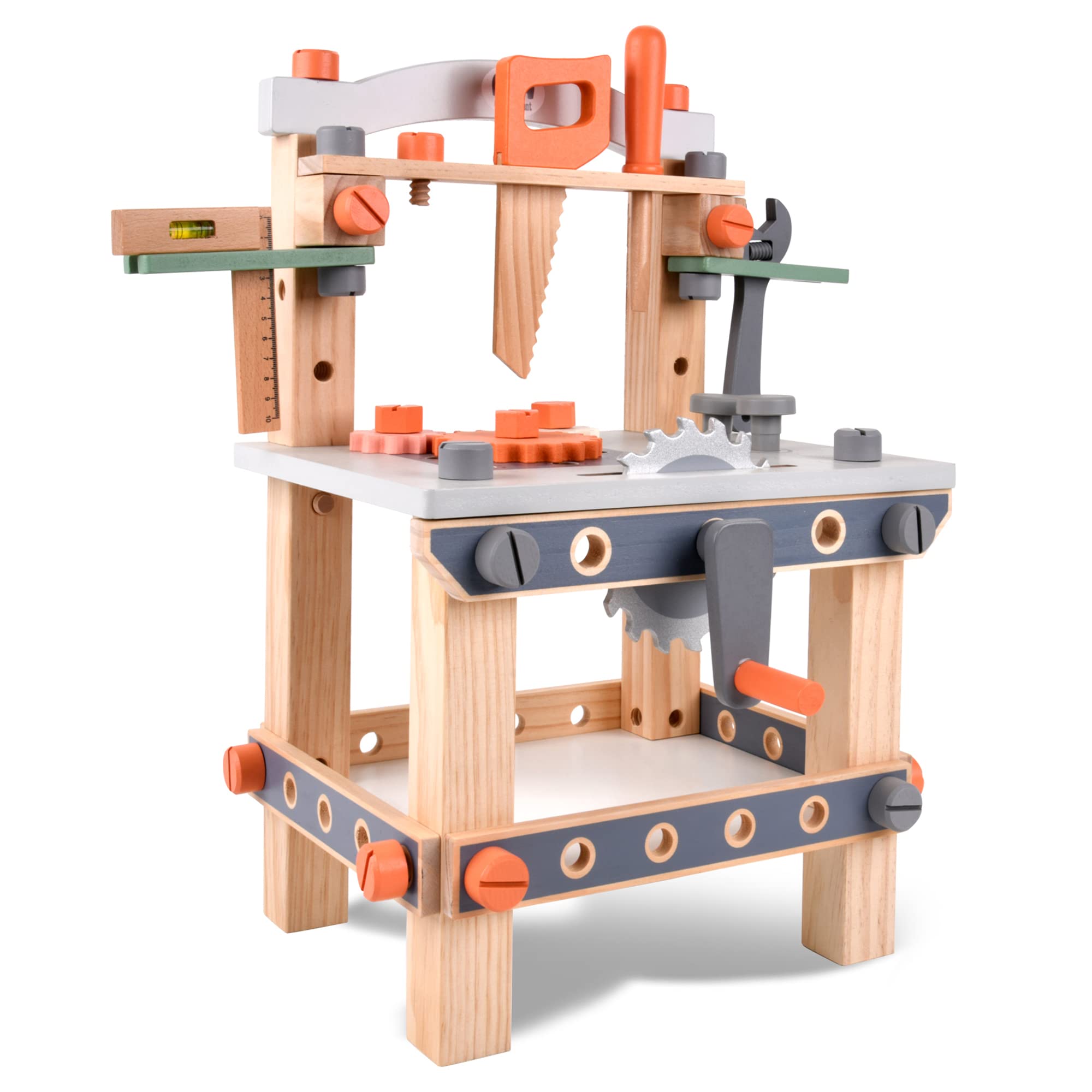 Smiles Creation Wooden Tool Workbench with Accessories