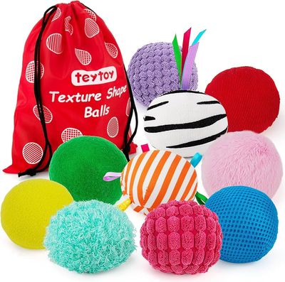 Mastela Baby Sensory Ball Set (4 pcs, assorted textures) — buy on Amazon India