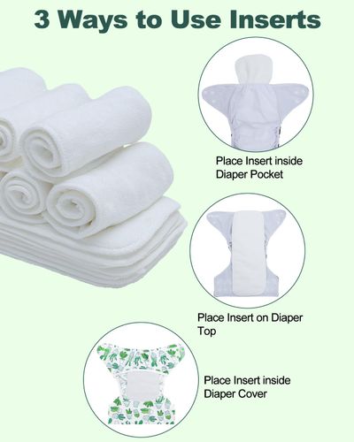 Pee Safe Microfiber Diaper Insert (Pack of 2) — buy on Amazon India
