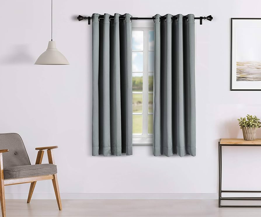 Solimo Blackout Curtain for Windows (Set of 2 Panels, 54 x 84 inches)