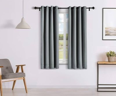 Solimo Blackout Curtain for Windows (Set of 2 Panels, 54 x 84 inches) — buy on Amazon India