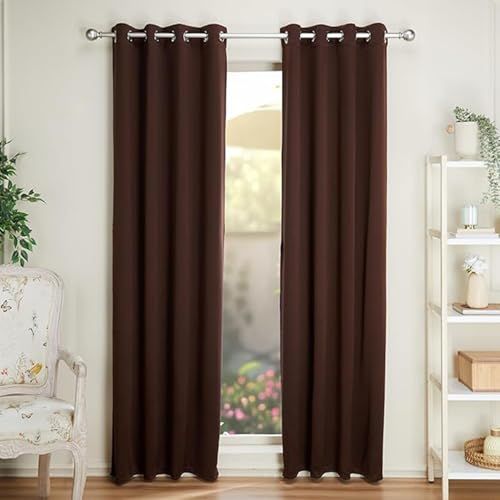 Amazon Basics Room Darkening Curtain Panels (Set of 2, 52 x 84 inches)
