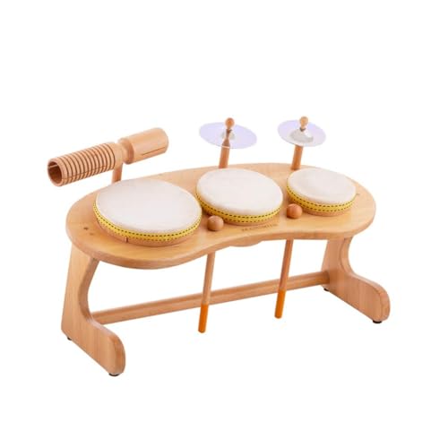Wooden Tabla Set for Toddlers - Hand Drum with Mallets