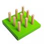 Toiing Wooden Peg Puzzle with Large Pegs